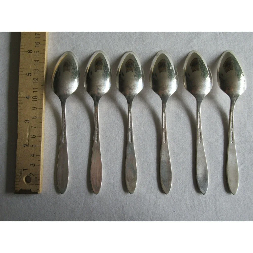 Oneida Nobility Plate REVERIE Silverplate Flatware 1937 Lot 6x Tea Spoon 6.1